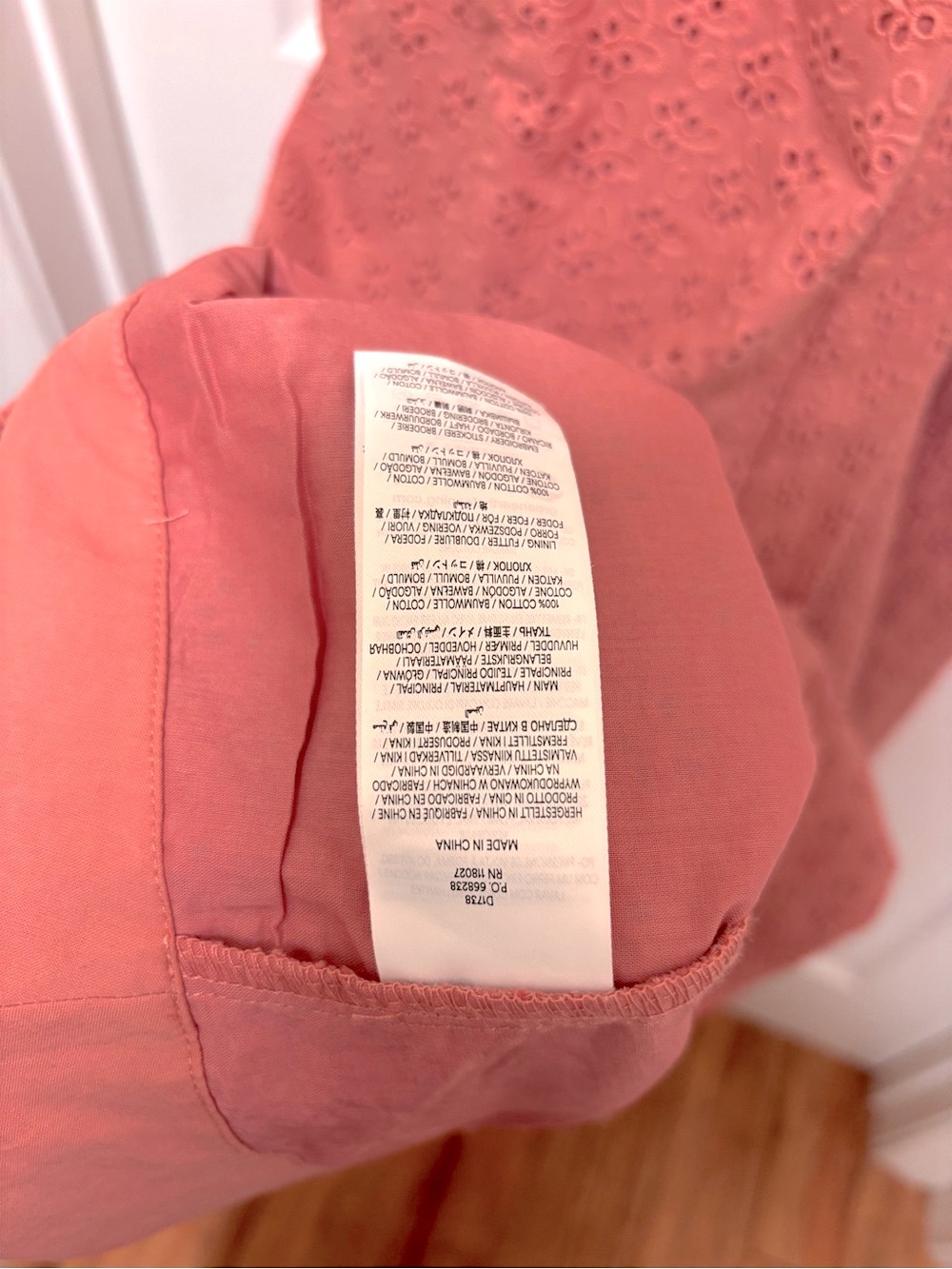 NWT Boden Cross Back Broderie Midi Dress in Vintage Rose Broderie - Picture 12 of 12
